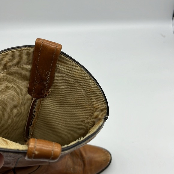 "ACME Vintage Brown Leather Western Cowboy Boots - Women's Size 6 - Picture 6 of 8